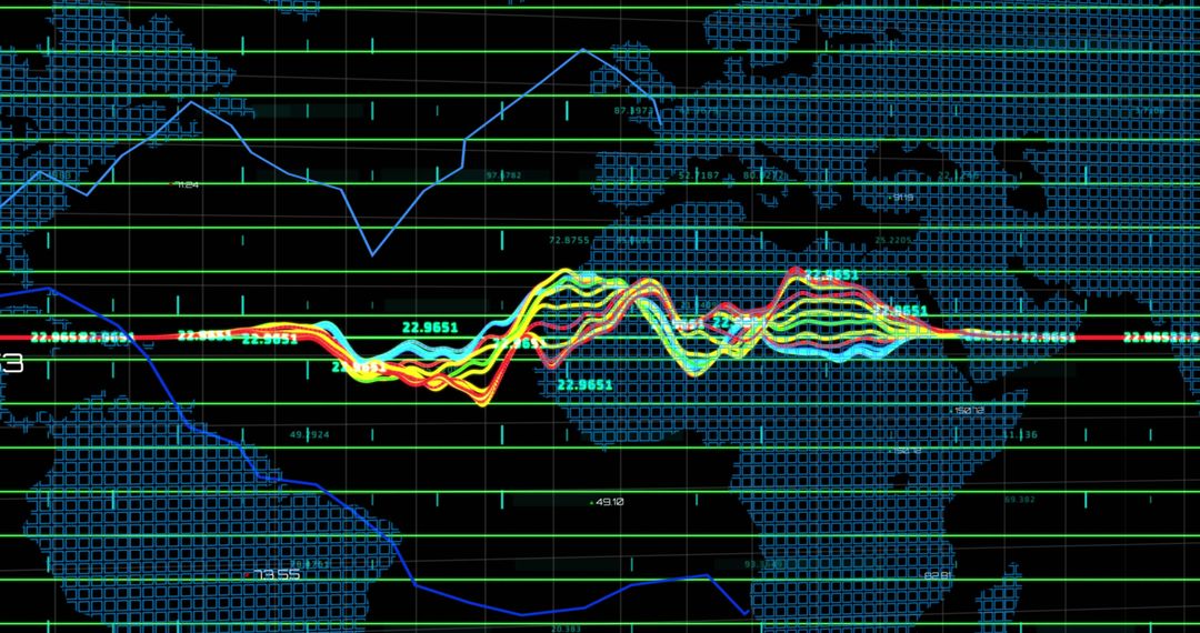 Dynamic Global Financial Data Display with World Map