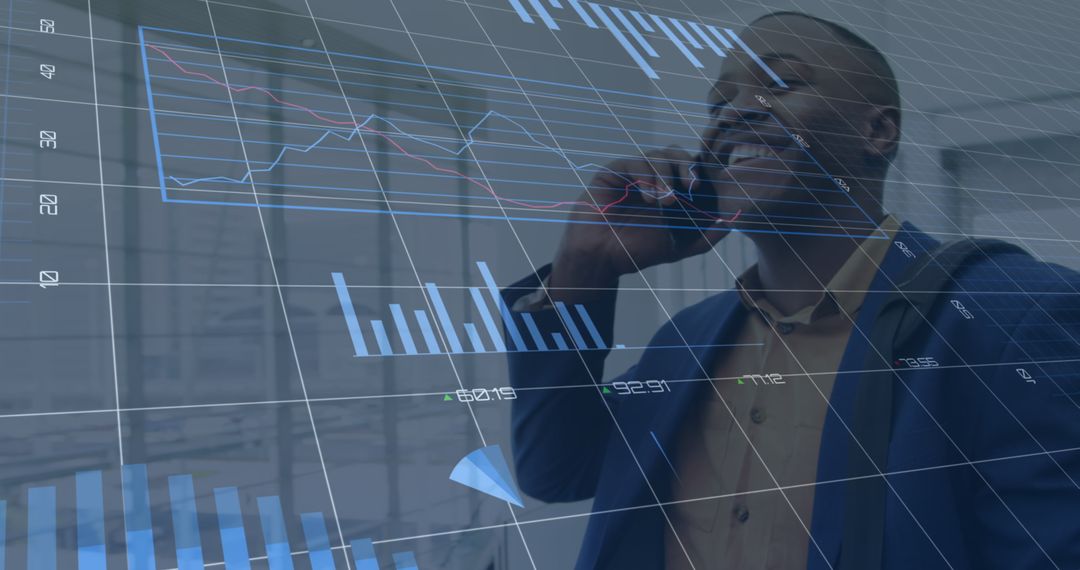 Business Professional Analyzing Data with Digital Charts