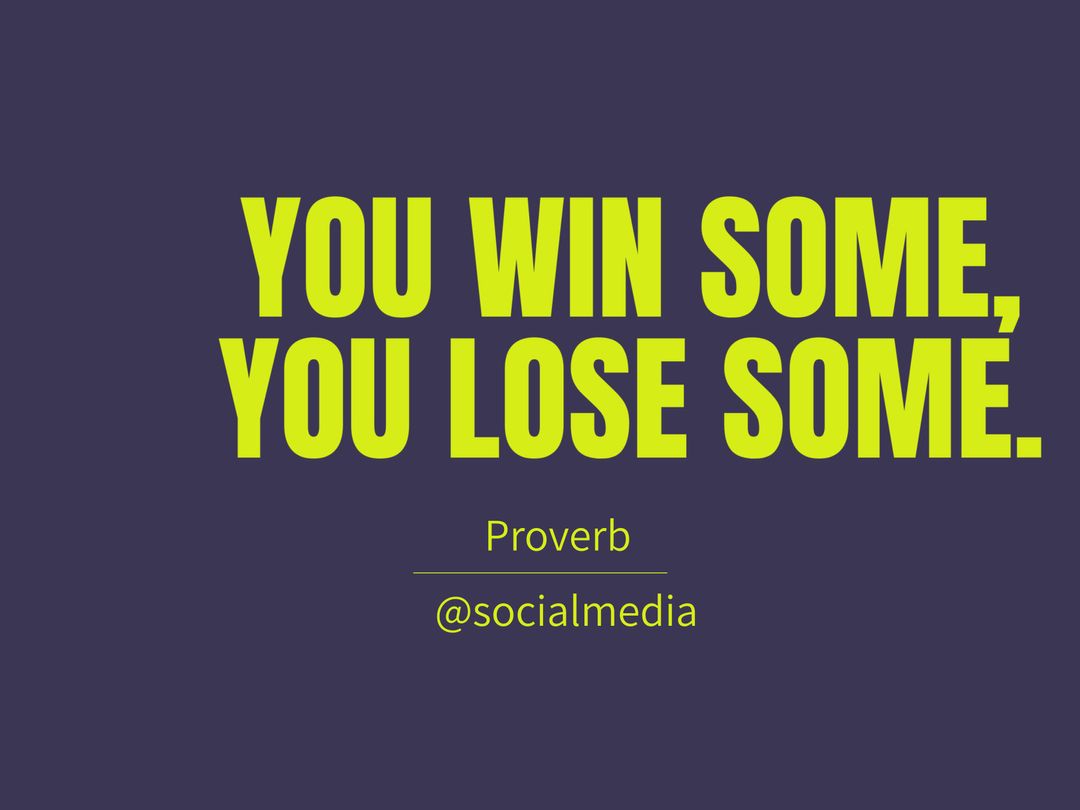 Motivational Proverb on Life Balanced in Yellow and Blue