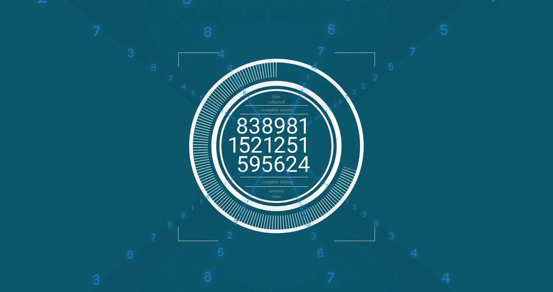 Futuristic Data Scanning and Analysis Digital Interface