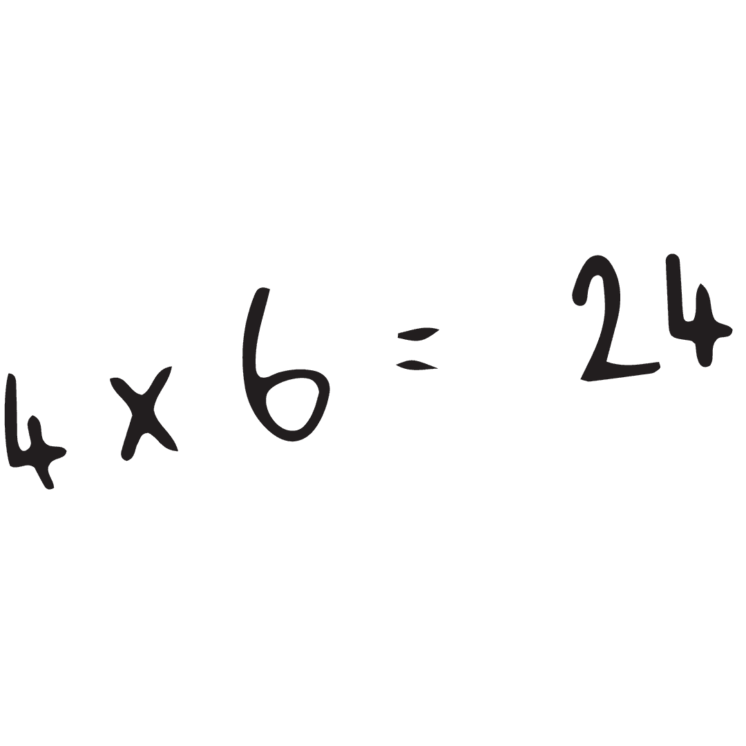 Transparent Math Equation PNG with School Theme