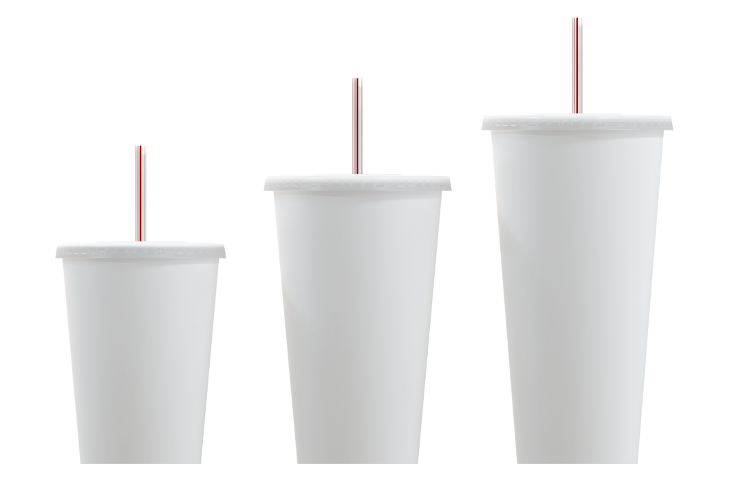 Three Cups with Straws on Transparent Background for Summer and Lifestyle Themes - Download Free Stock Images Pikwizard.com