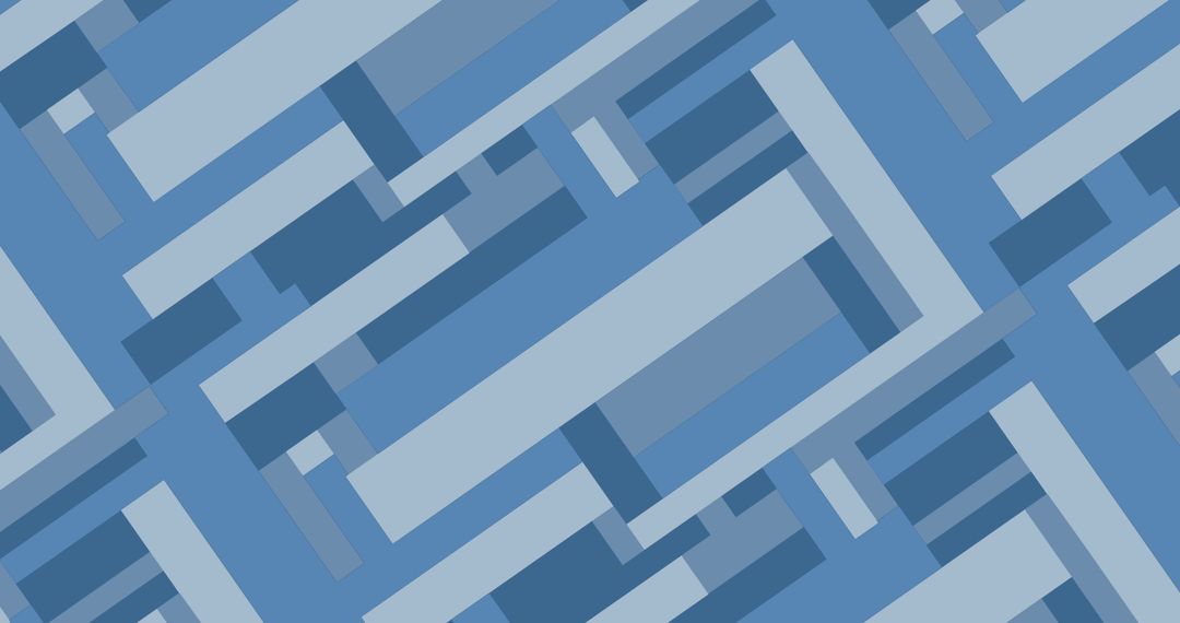Abstract Blue Geometric Pattern with Angled Stripes