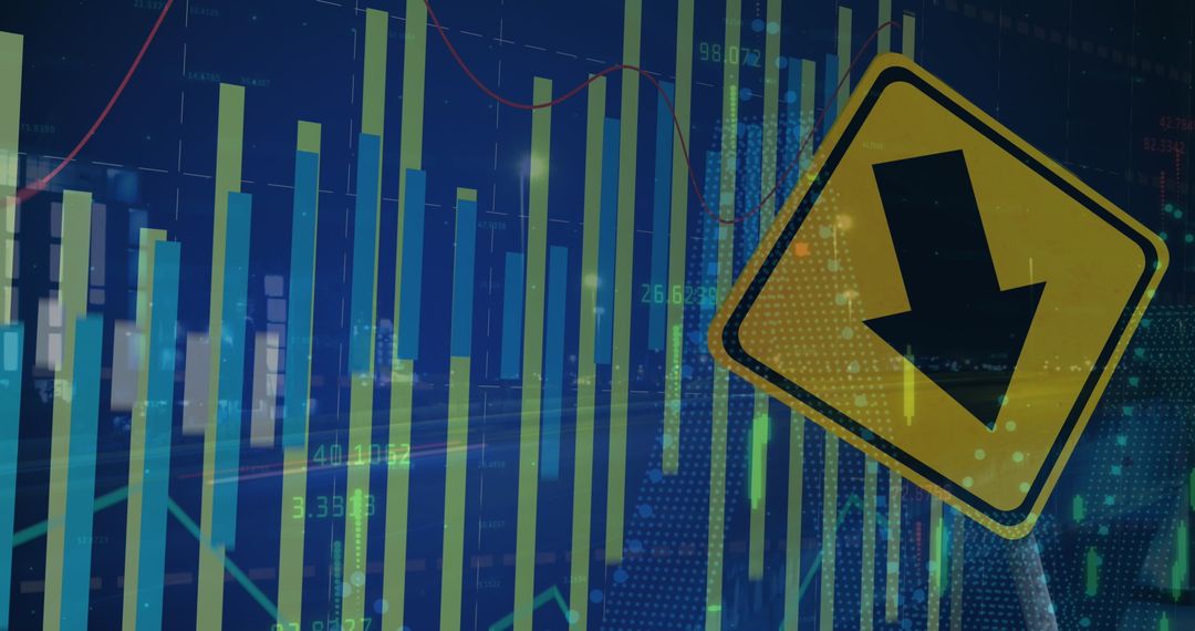 Declining Market Trends in Financial Data Display