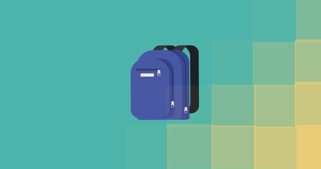 Digitally Generated Image Of School Backpack Icon - Free Images, Stock Photos and Pictures on Pikwizard.com