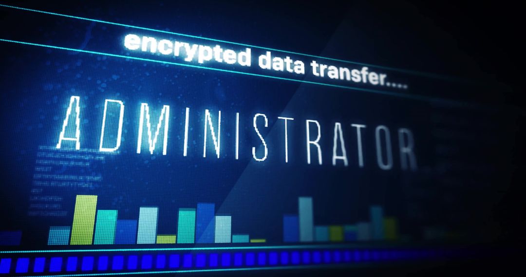 Administrator User Digitally Transferring Encrypted Data - Free Images, Stock Photos and Pictures on Pikwizard.com