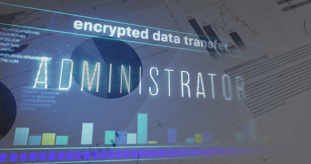 encrypted data transfer with digital analytics interface - Free Images, Stock Photos and Pictures on Pikwizard.com