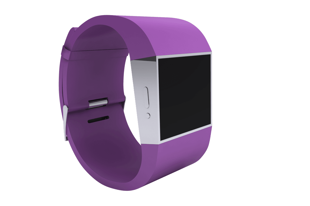 Modern Transparent Purple Smartwatch with Display