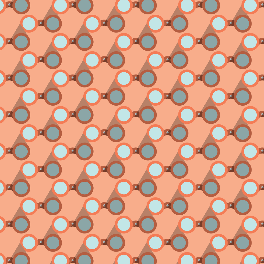 Transparent Geometric Pattern with Circular Motifs on Pink Background