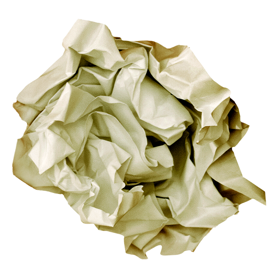 Crumpled White Paper on Transparent Background - Download Free Stock Images Pikwizard.com