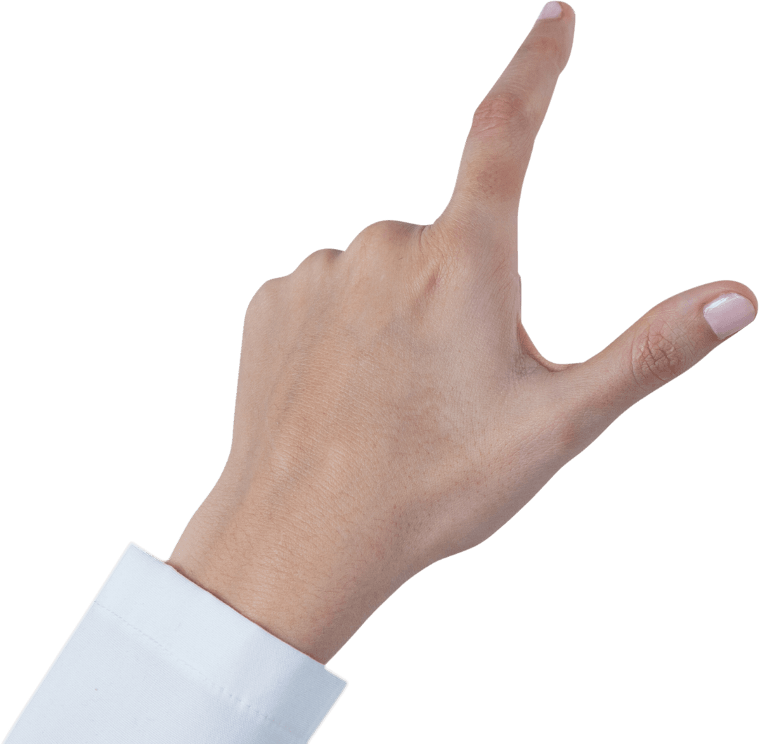 Transparent Female Doctor Hand Using Digital Interface