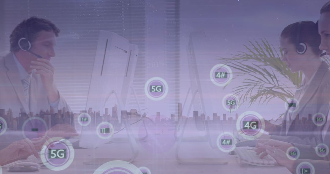 Call Center Agents Enhancing Connectivity with Network Technology