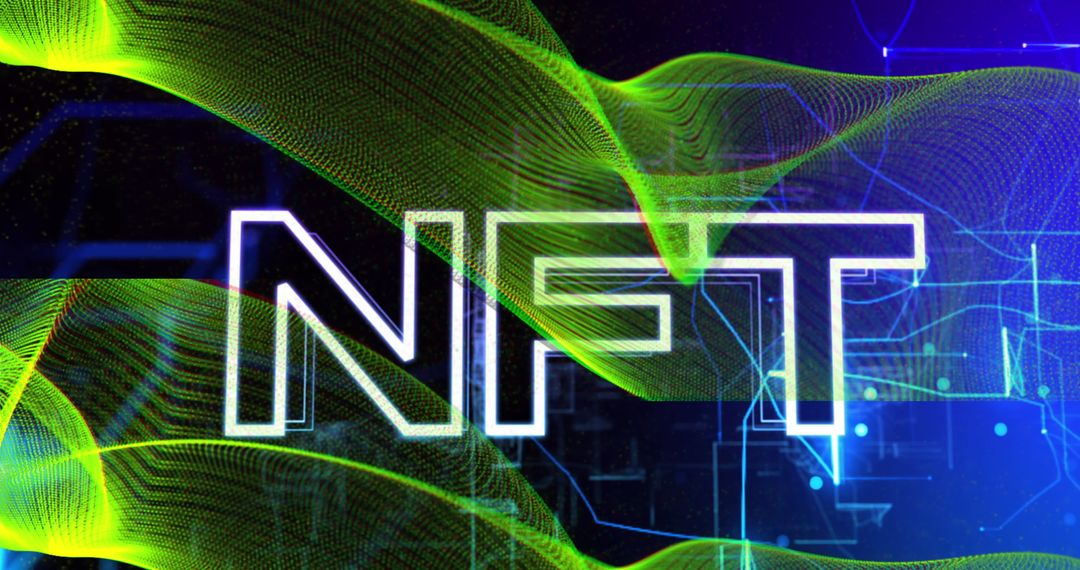 Futuristic NFT Concept with Digital Interface