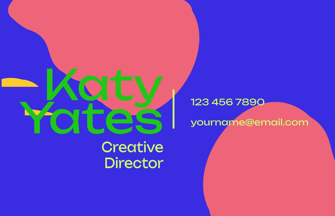 Vibrant Modern Business Card Template for Creative Professionals