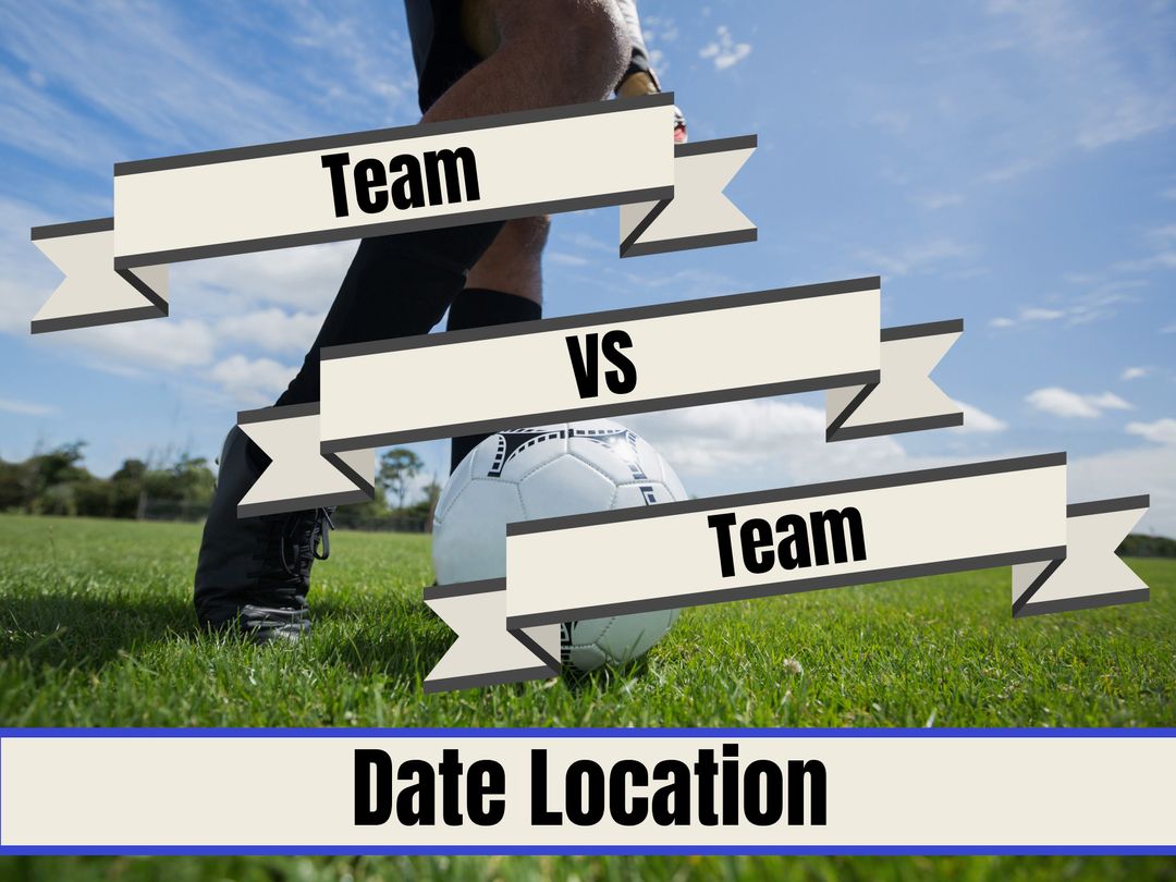 Soccer Match Event Promotional Template Design