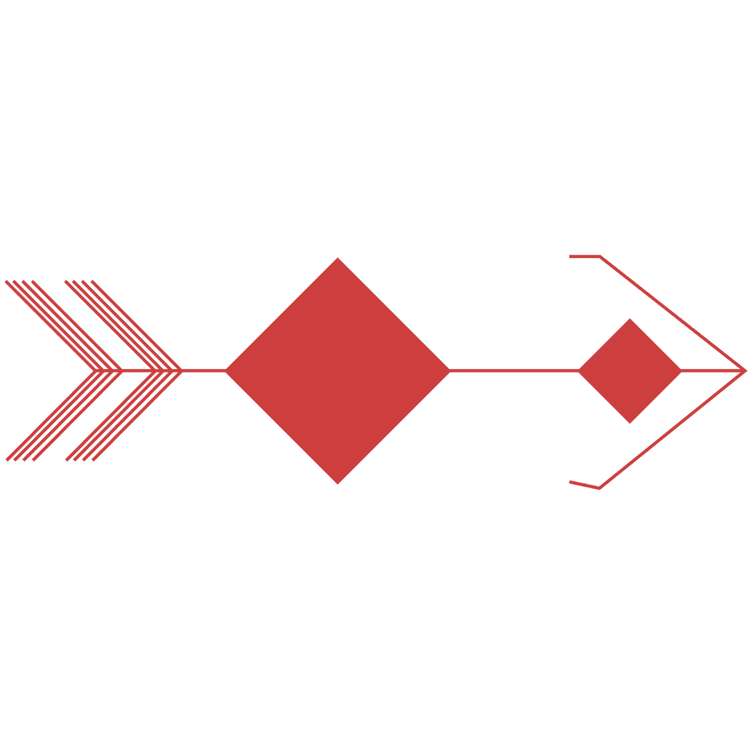 Geometric Vector Red Arrow Transparent Design