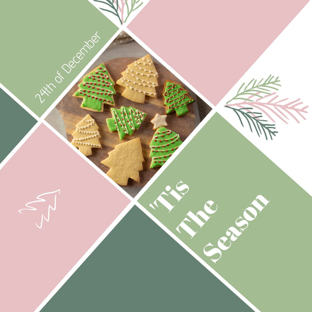 Festive Christmas Tree Cookies on December 24th