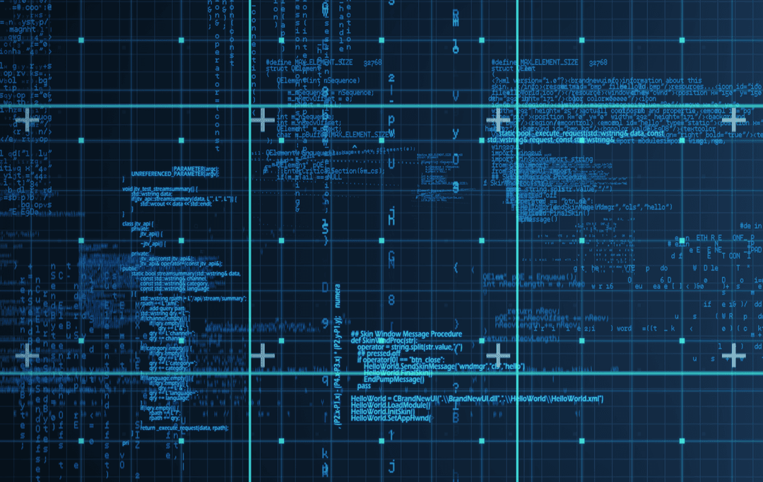 Transparent Digital Code Screen Transparent Background