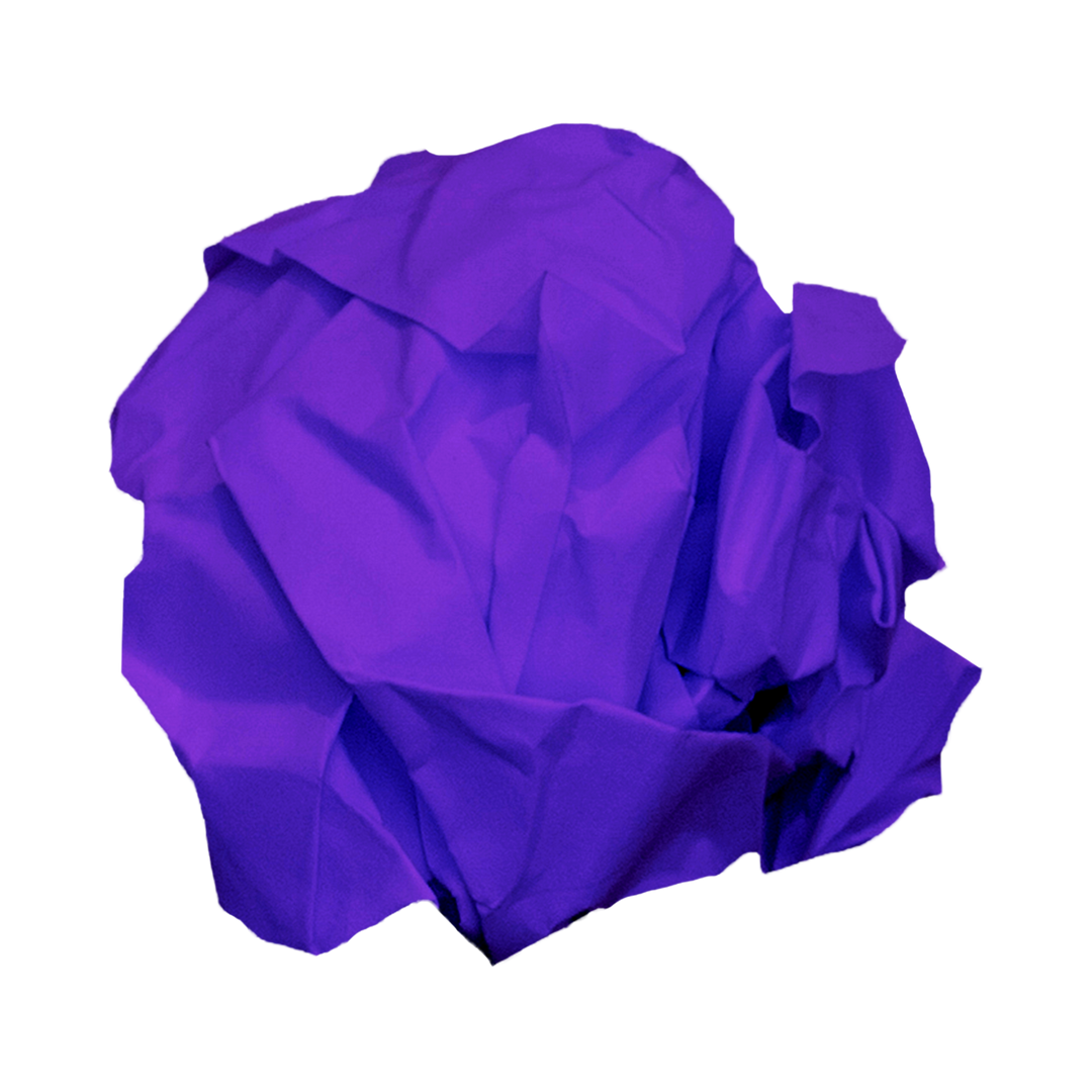 Crumpled Violet Paper Ball on Transparent Background - Download Free Stock Images Pikwizard.com