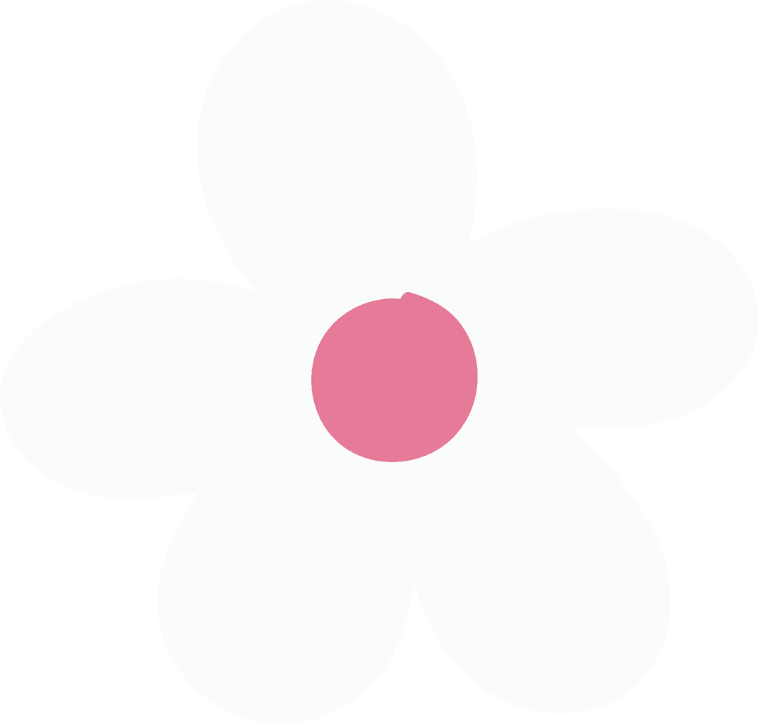 Flat Design Flower Icon with Transparent Background for Minimalist Branding