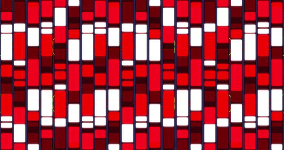 Dynamic Red Mosaic Pattern Technology Concept Background