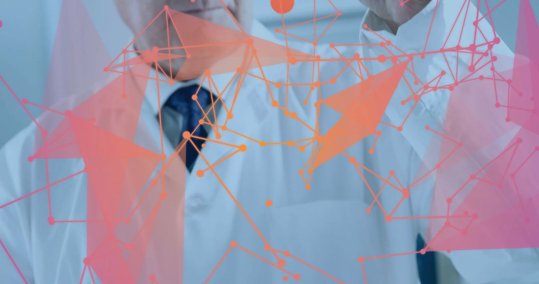 Connected Scientific Researcher Analyzing Network Data