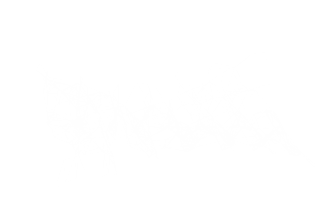 Abstract Network of Connections on Transparent Background