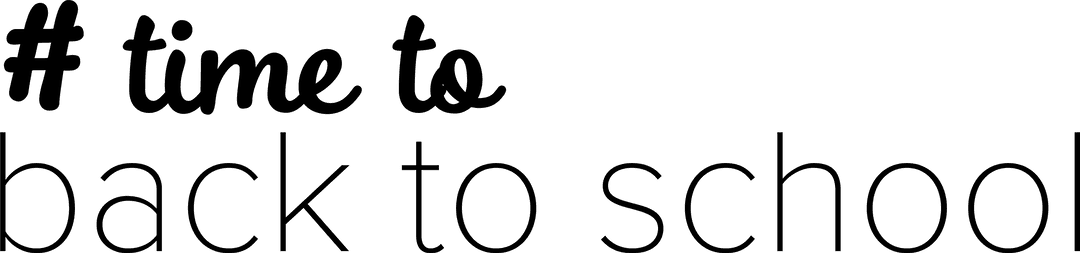 Back to School Hashtag Transparent Design Element