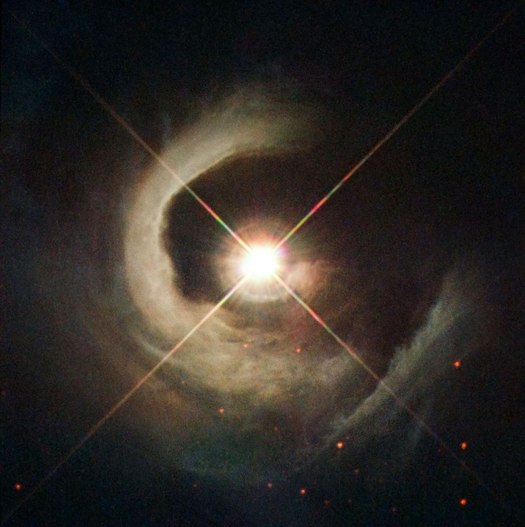 Hubble Sees a Young Star Take Center Stage - Free Images, Stock Photos and Pictures on Pikwizard.com