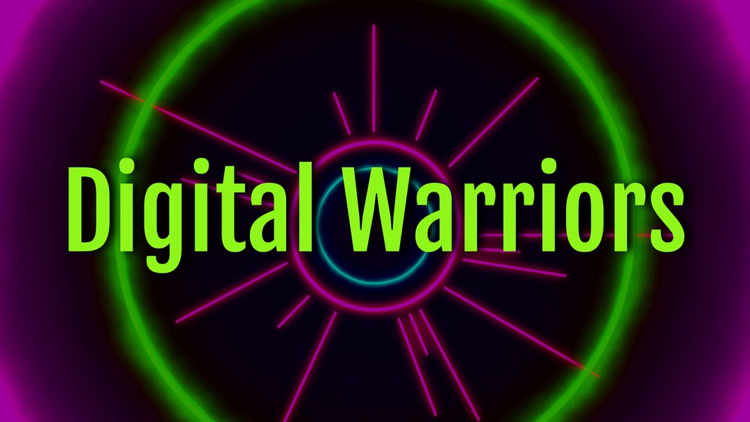 Neon Glow Digital Font Tech Enthusiast Graphic Cyber Theme - Download Free Stock Templates Pikwizard.com