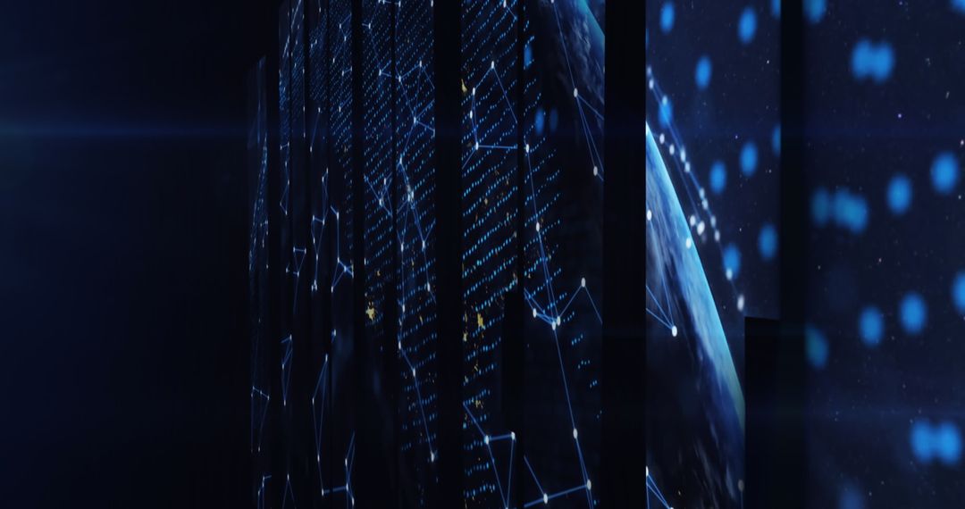 Digital Data Processing Surrounding Globe