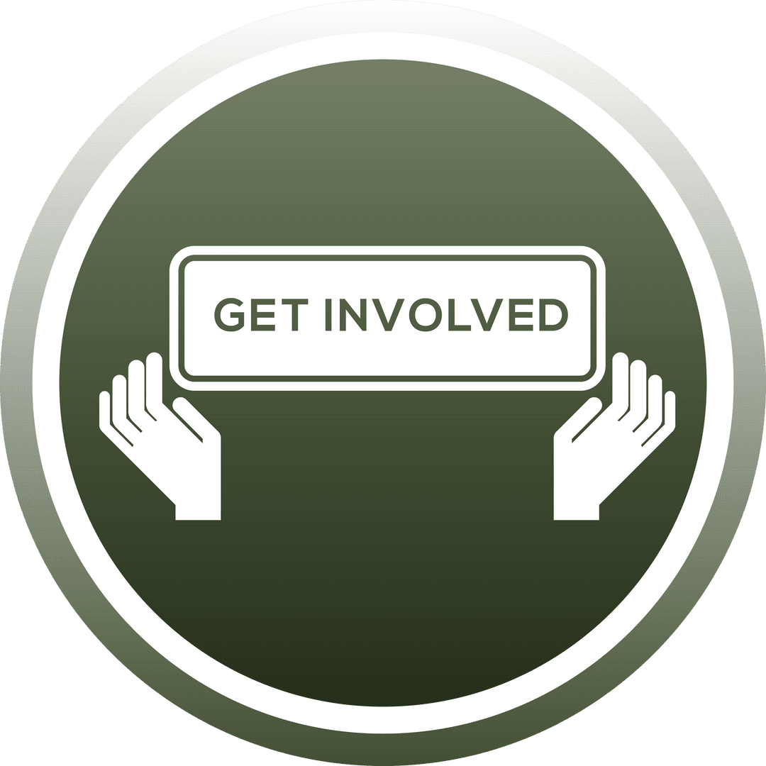 Transparent Get Involved Hands Icon Green Circle Design