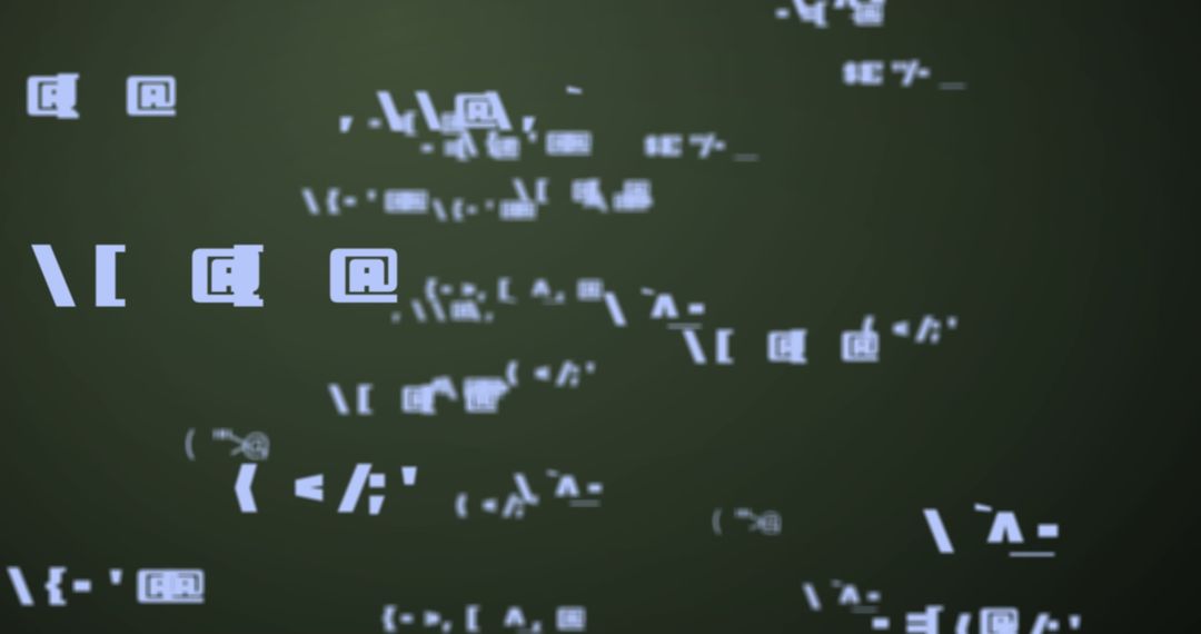 Dynamic Digital Numbers on Abstract Green Background