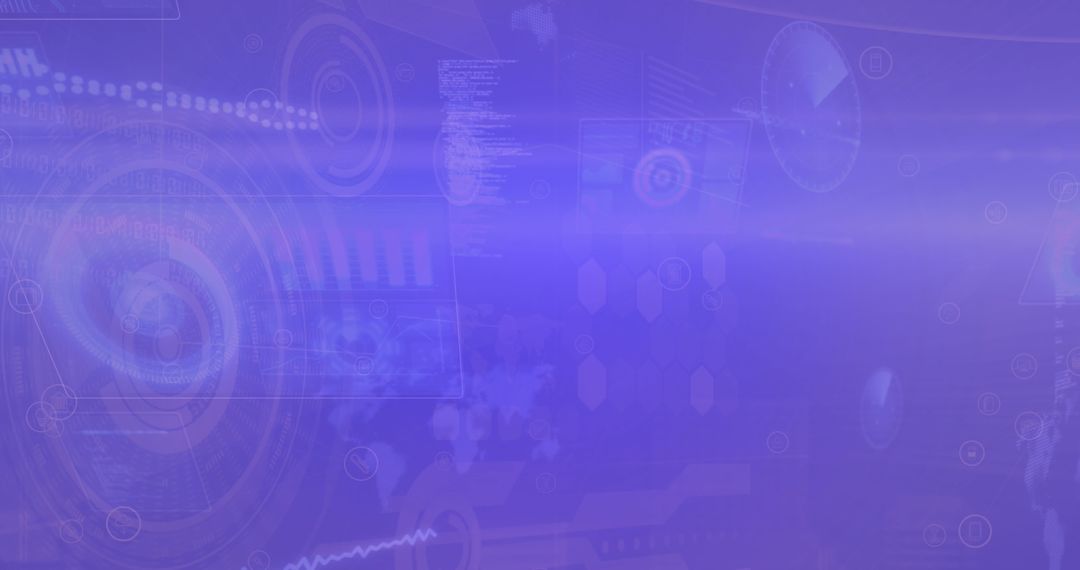 Futuristic Technology Interface with Holographic Elements