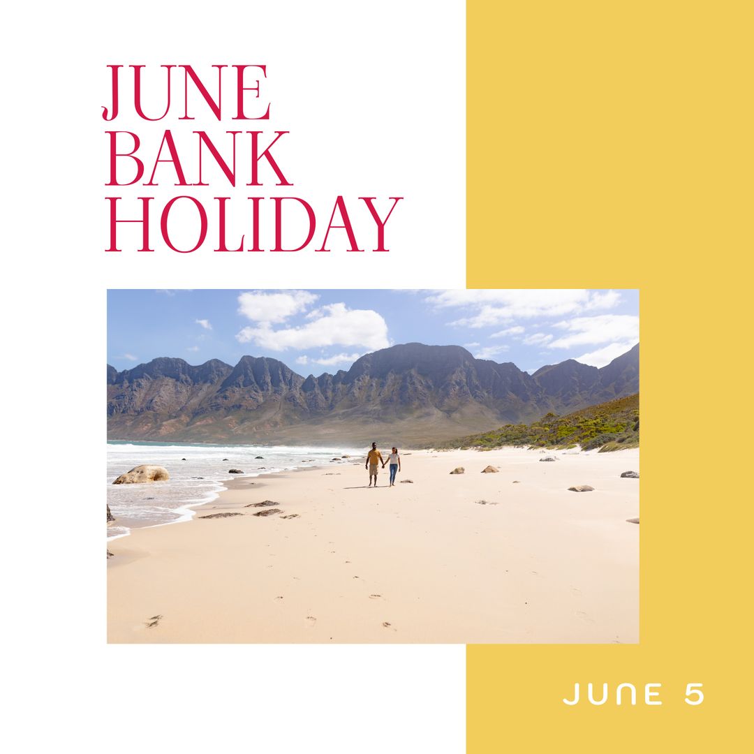 Couple Enjoying Beach on June Bank Holiday