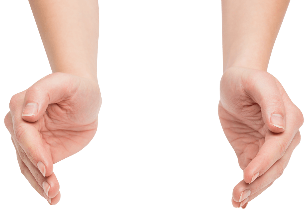 Open Hands with Transparent Background