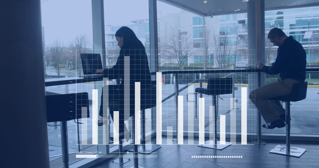 Digital Data Overlay on Business Professionals Using Devices