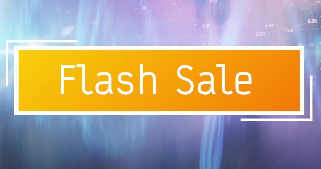 Flash Sale Banner with Colorful Abstract Background