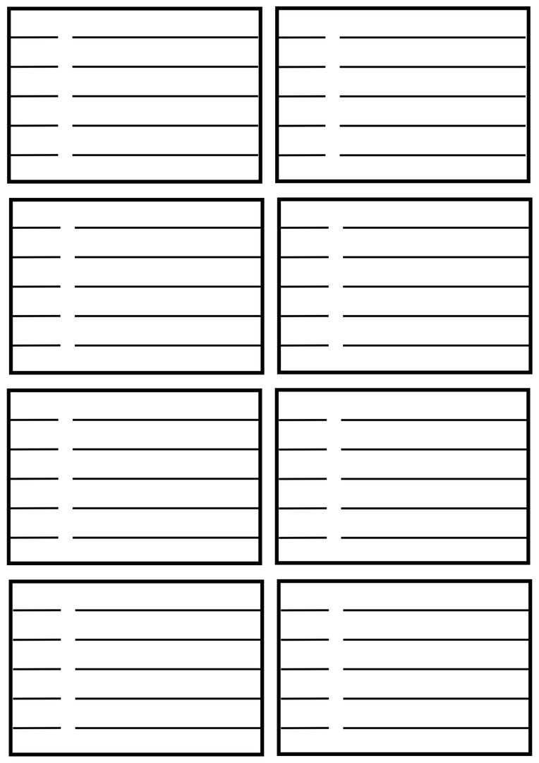 Blank Template Lined Sections for Structured Information - Download Free Stock Templates Pikwizard.com