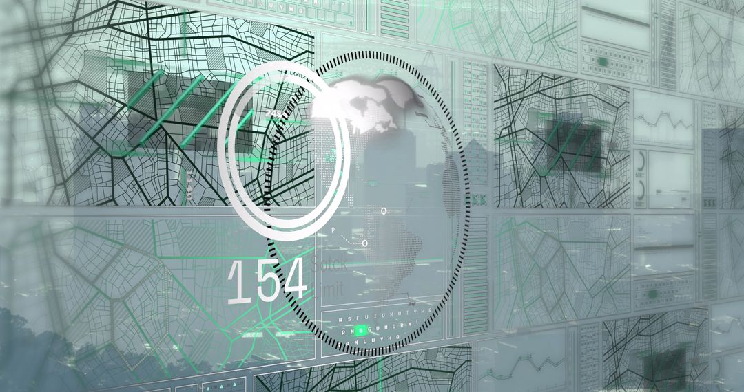 Innovative Data Processing Interface in Digital Cityscape