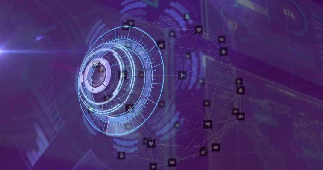 Futuristic Data Scanning and Networking Concept