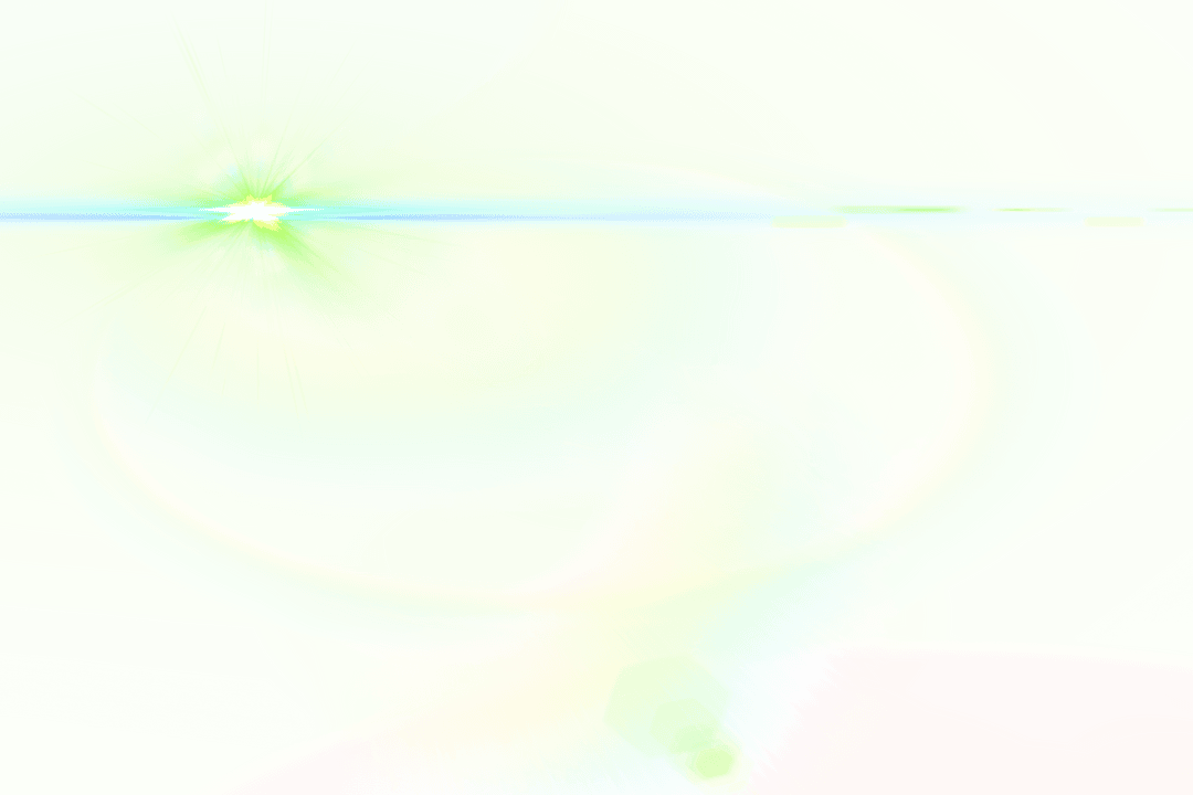 Vibrant Abstract Green Light with Radiant Circles on Transparent Background