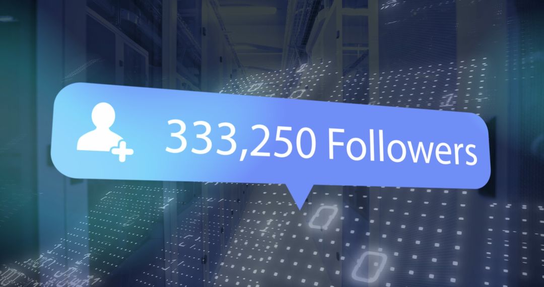 Social Media User Diverse Icons with Growing Follower Count