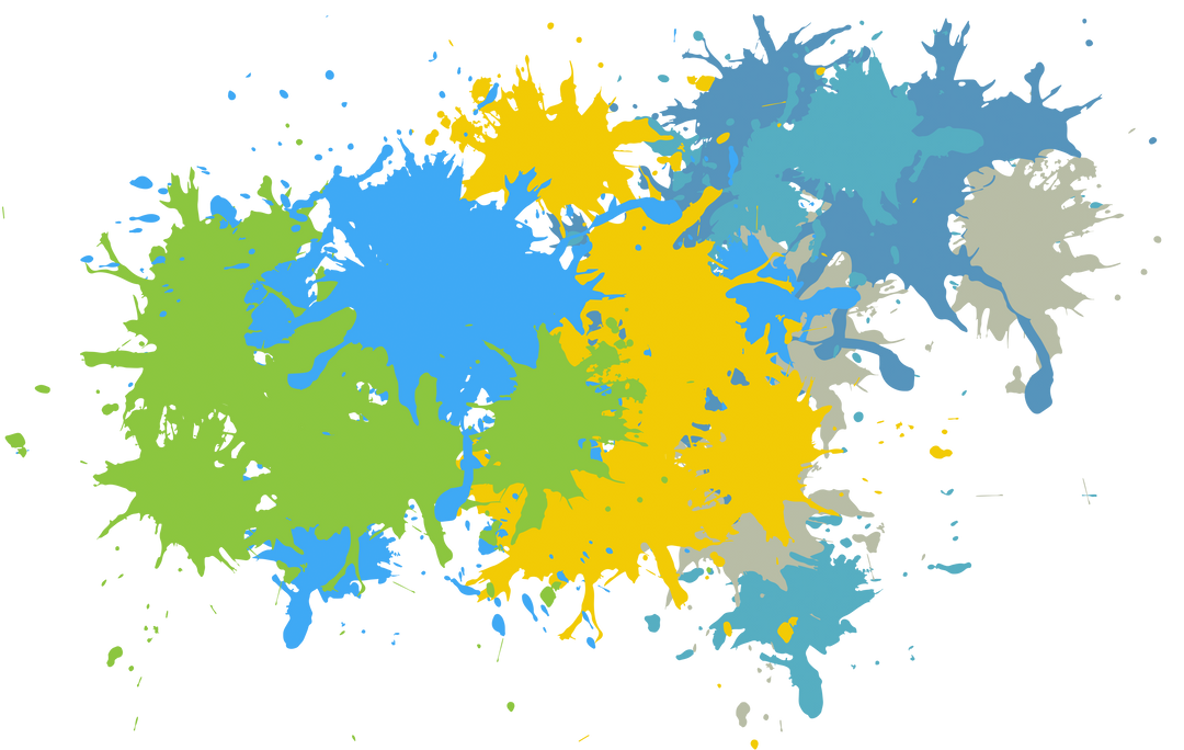 Abstract Colorful Paint Splatters on Transparent Background - Download Free Stock Images Pikwizard.com