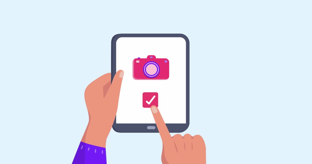 Virtual Travel App on Tablet with Camera and Social Features