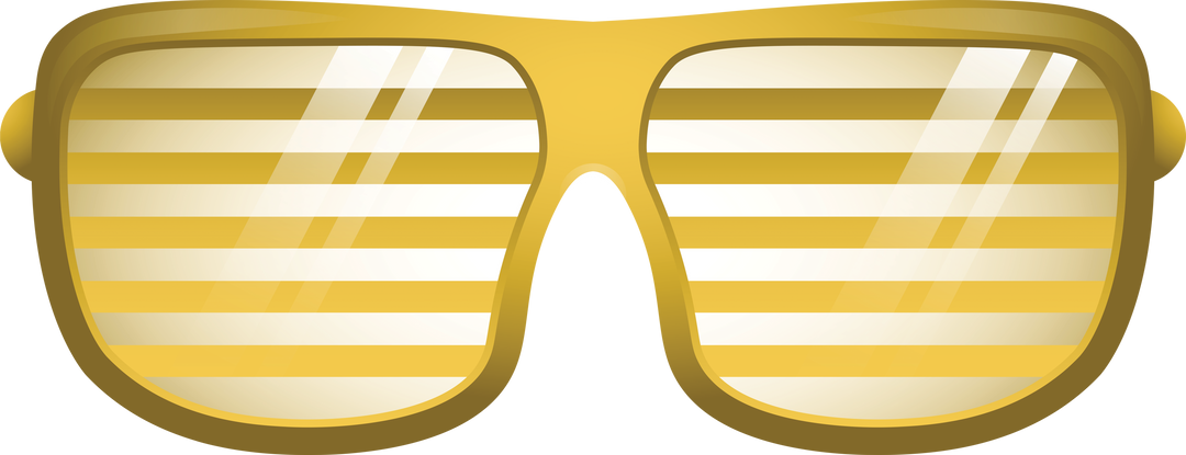 Yellow Striped Eyeglasses Isolated on Transparent Background - Download Free Stock Images Pikwizard.com