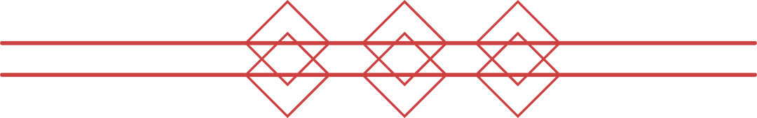 Abstract Geometric Red Design on Transparent Background