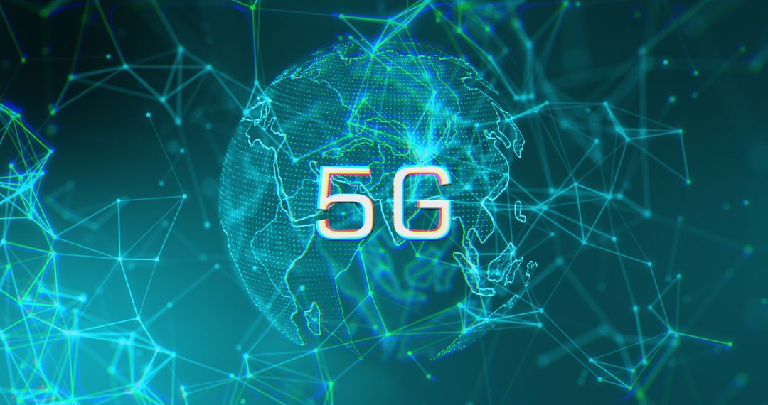Digital Globe with 5G Connectivity Concept