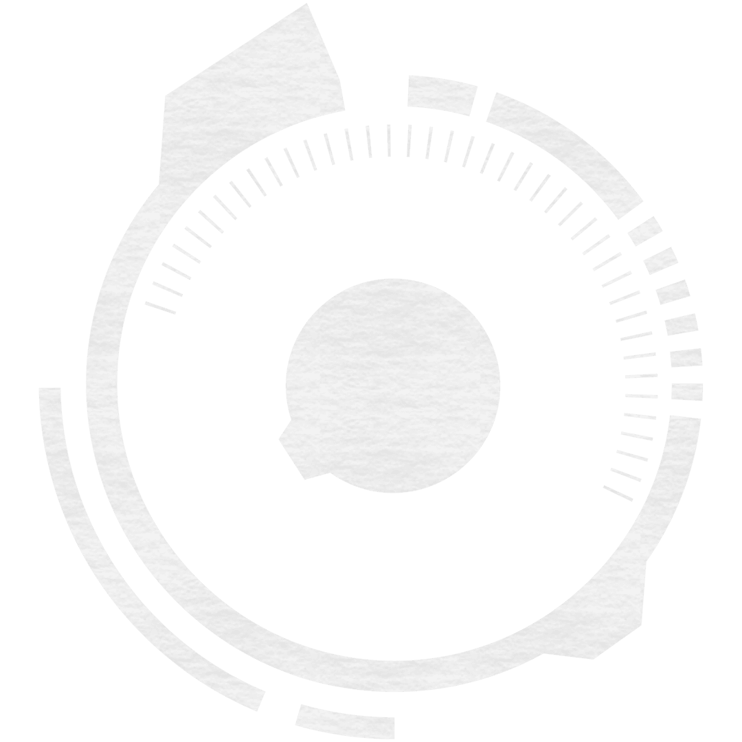 Abstract White Shapes Digital Illustration on Transparent Background