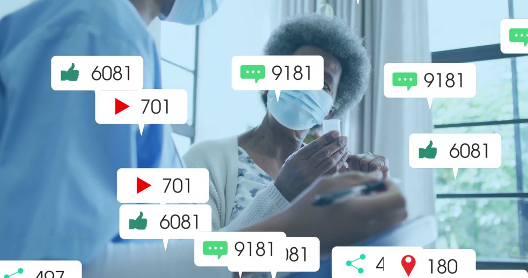 Healthcare Professional Explaining Digital Concepts to Patient in Clinic